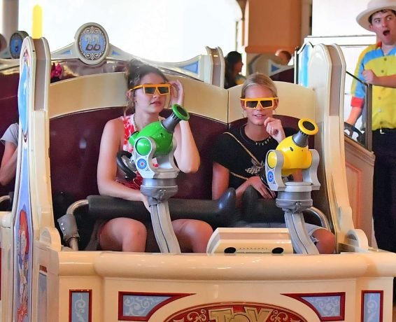 Bella and Gigi Hadid at Disneyland in Anaheim-25