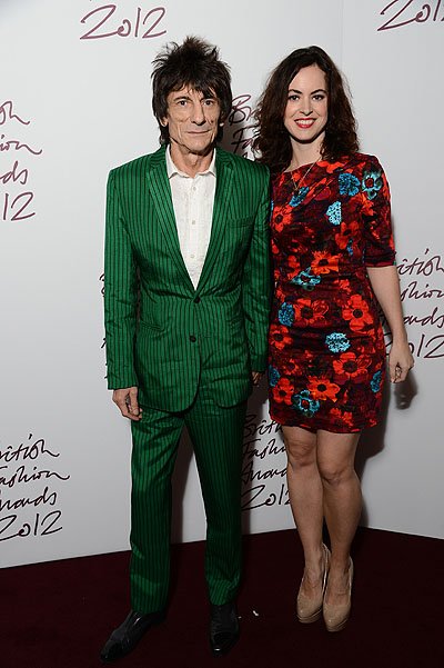 Рони Вуд на British Fashion Awards 2012
