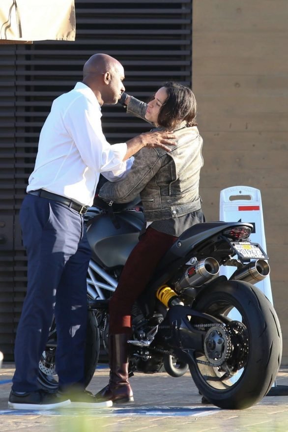 Michelle Rodriguez 2019 : Michelle Rodriguez – Riding her motorcycle in Malibu-04