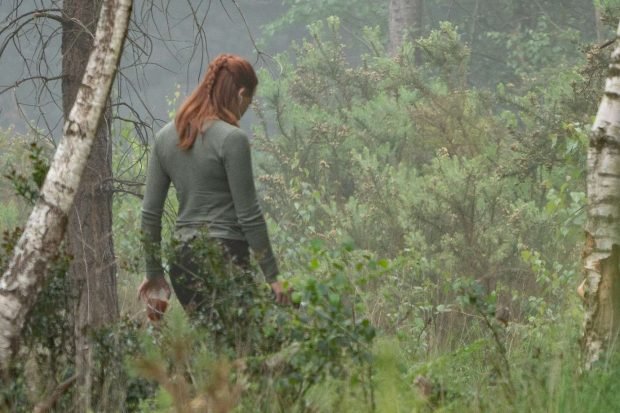 Scarlett Johansson: Black Widow movie set at Pinewood Studios -13