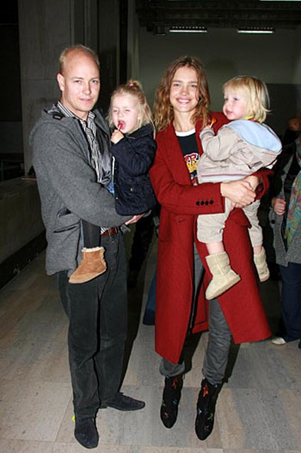 Джастин Портман и Наталья Водянова с сыном Лукасом и дочерью Невой