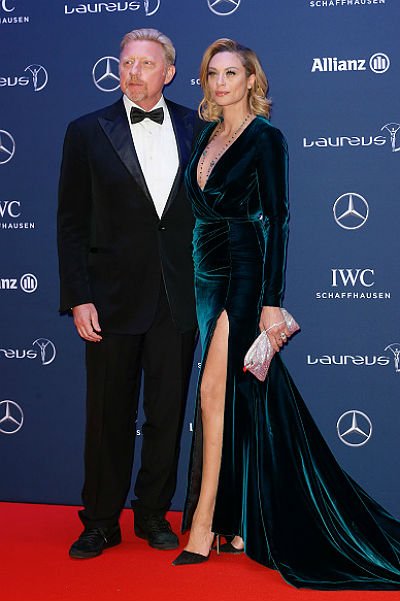 Борис Беккер с женой Лилли