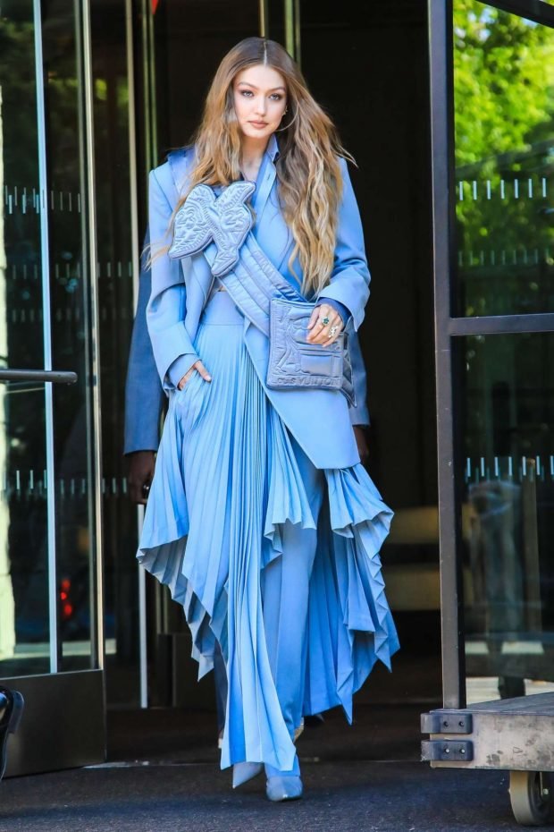 Gigi Hadid: Seen leaving her hotel at 2019 CFDA Fashion Awards in NYC-11