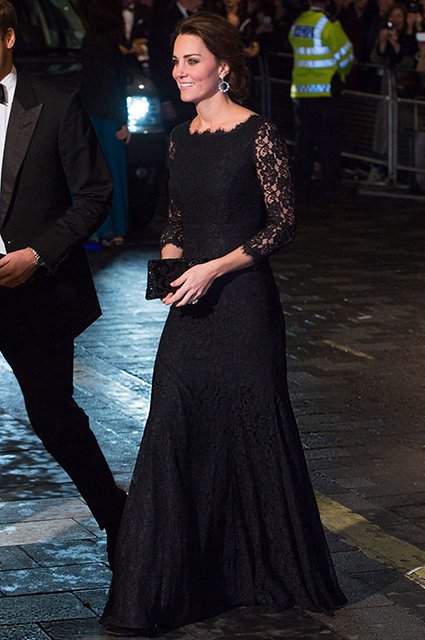 Кейт Миддлтон в платье DVF в 2014 году