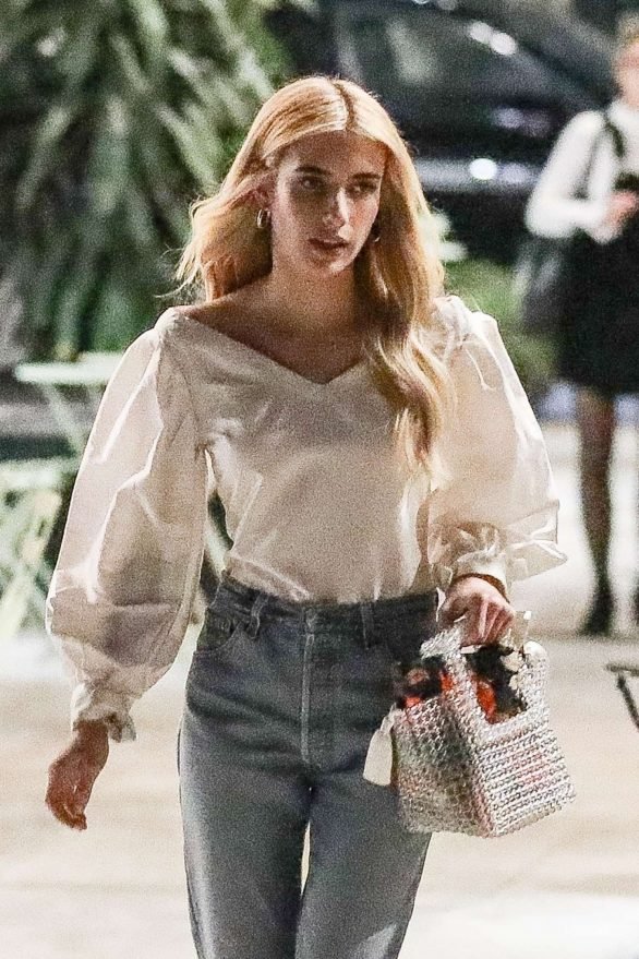 Emma Roberts - With a new hairstyle in West Hollywood
