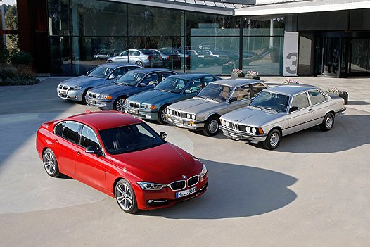 Шесть поколений BMW