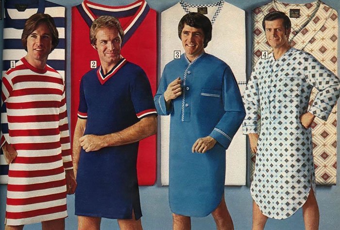 1970-е: реклама мужского трикотажа