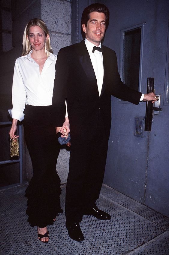March 1999 At the door of their Tribeca apartment building.