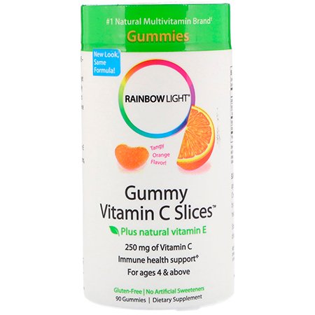 Витамины Gummy Vitamin C Slices, Rainbow Light
