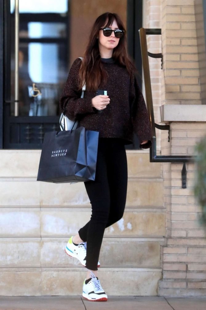 Dakota Johnson: Shopping at Barneys New York -01