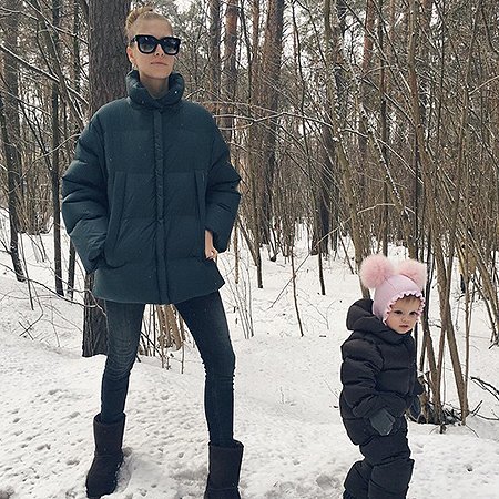 Елена Перминова с дочкой