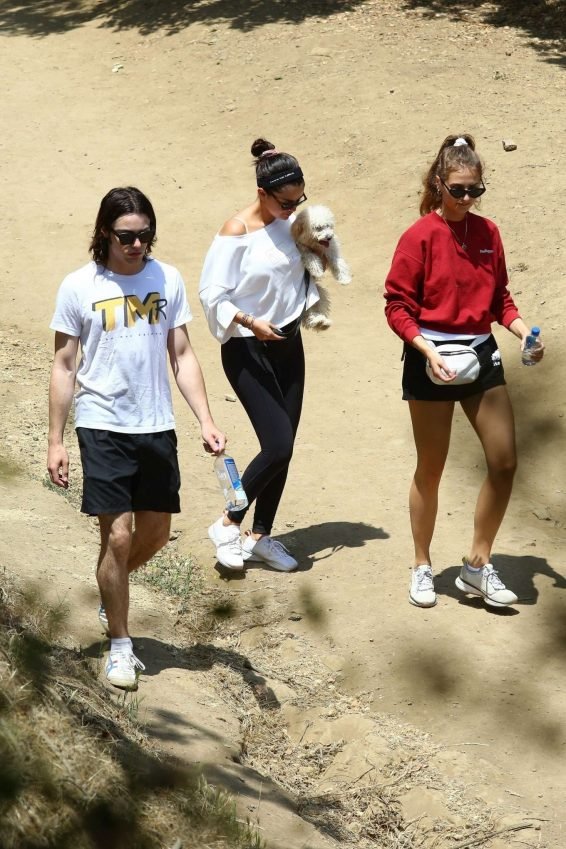 Selena Gomez â Takes new puppy for a hike-28