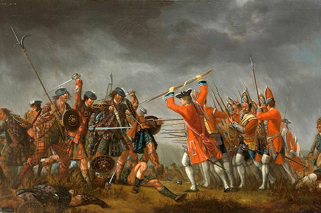 Дэвид Морье. Сражение при Каллодене (1746)