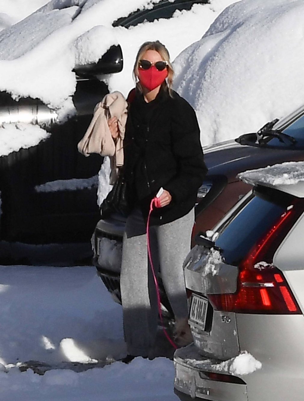 Naomi Watts and Liev Schreiber - At the ski resort of Cortina d'Ampezzo - Italy
