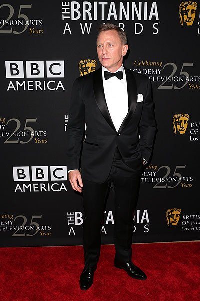 Дэниел Крейг а церемонии BAFTA Britannia Awards в Лос-Анджелесе