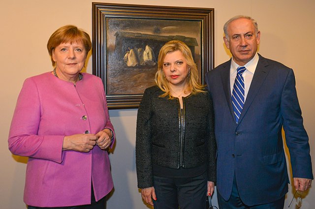 Ангела Меркель, Сара и Биньямин Нетаньяху