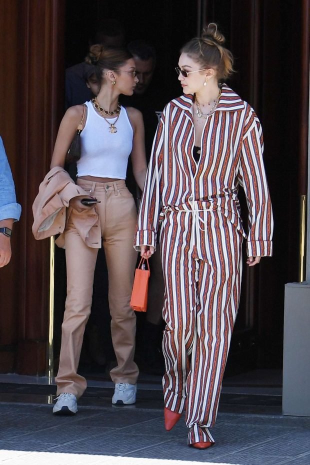 Gigi and Bella Hadid: Out in Florence-32