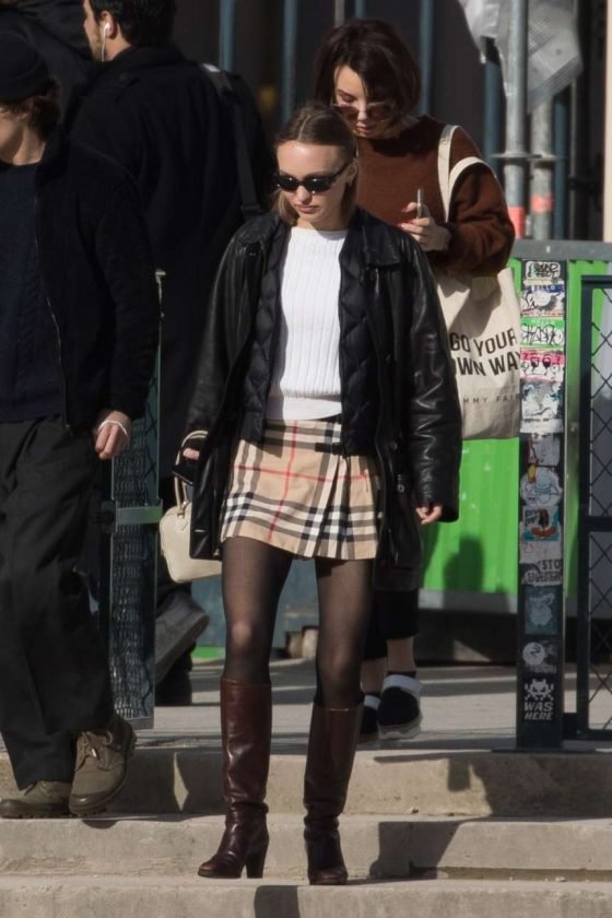 Lily Rose Depp - Out in Paris