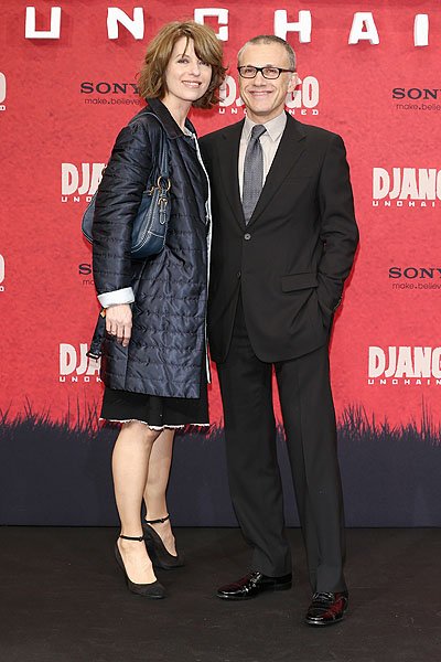 Кристоф Вальц с супругой Джудит Хольсте на премьере 