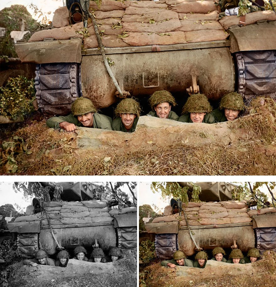 Команда противотанковой самоходной артиллерийской установки M10 («Росомаха»).