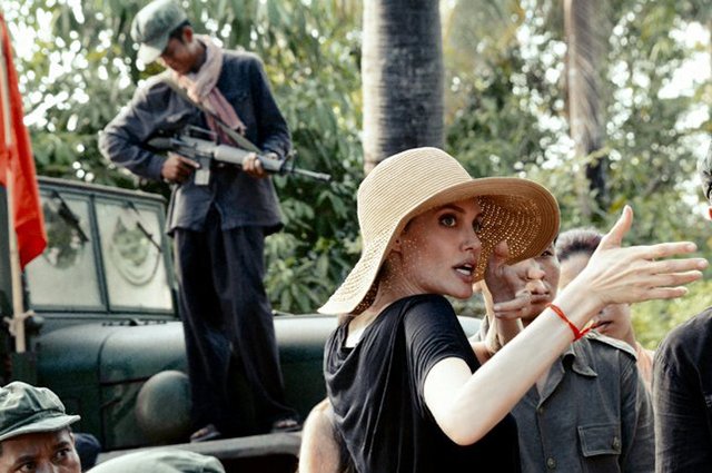 Анджелина Джоли на съемках фильма 