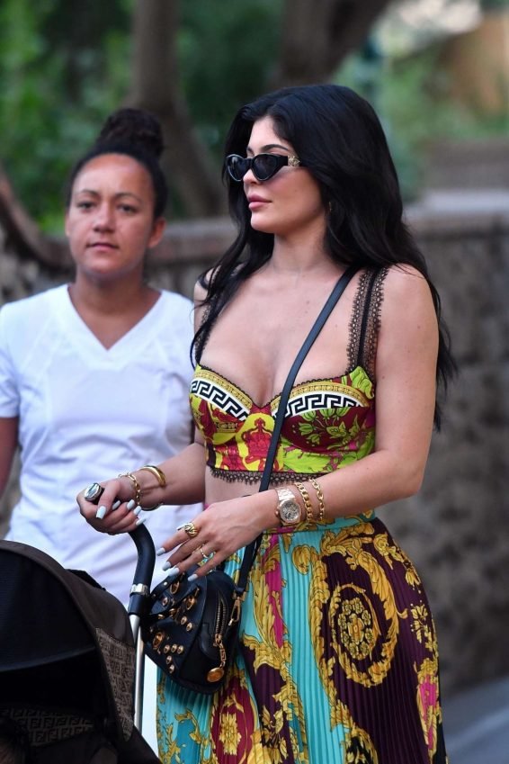 Kylie Jenner - Out and about in Capri