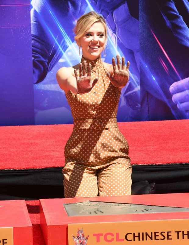 Scarlett Johansson: Avengers: Endgame Hand Print Ceremony -09
