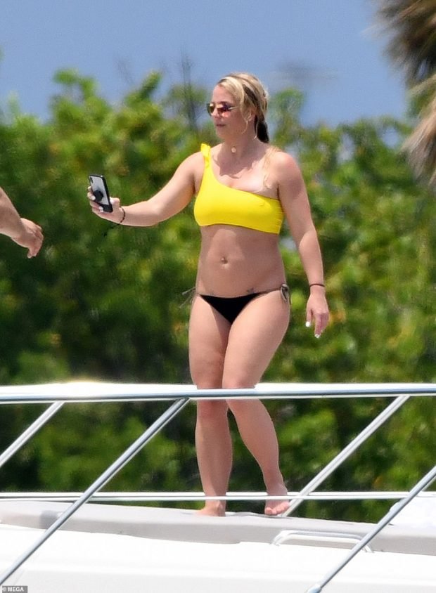 Britney Spears: Bikini candids on a Yacht in Miami -11