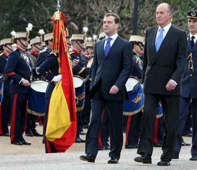 Дмитрий Медведев Испания Король Хуан Карлос