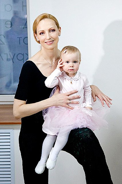 Илзе Лиепа с дочерью