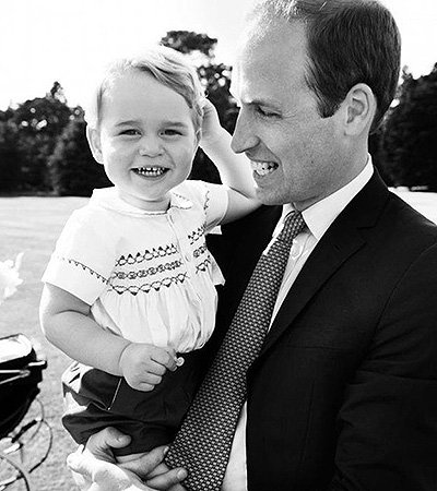 Принц Уилльям с сыном - принцем Джорджем