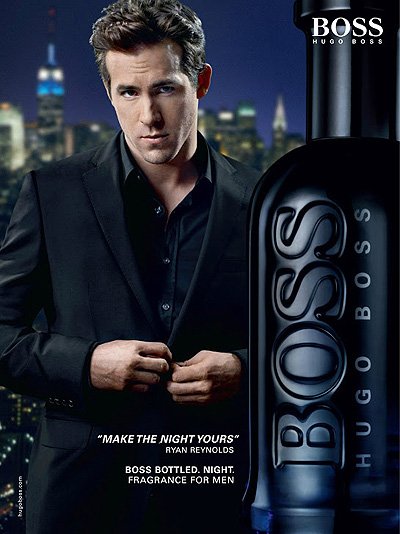 Райан Рейнольдс в рекламе парфюма Boss Bottled Night, май 2010 года