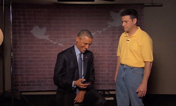 Барак Обама на шоу Джимми Киммела
