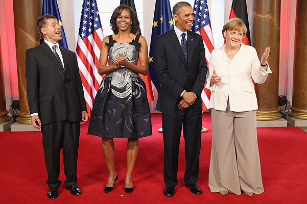 Мишель и Барак Обама, Ангела Меркель и ее супруг Йоахим Зауэр