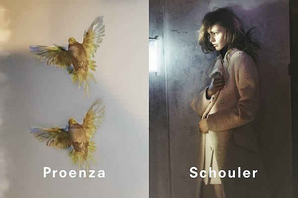 Саша Пивоварова в рекламной кампании Proenza Schouler осень-зима 2013-2014