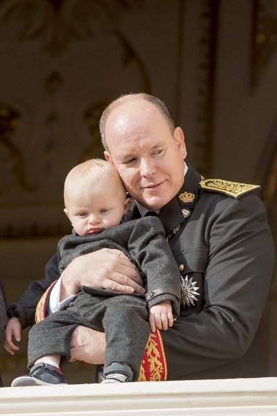 Князь Альбер с сыном Жаком