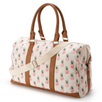 Candie's+Pineapple+Overnighter+Duffel+Bag+: 