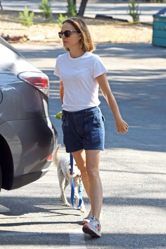 Natalie Portman 2019 : Natalie Portman â Takes her dog for walk in Los Angeles-05