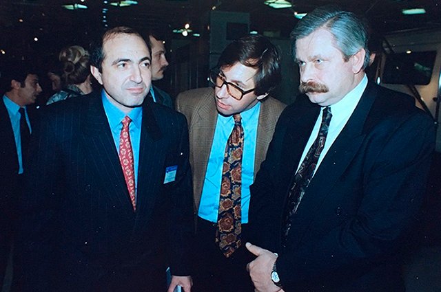 Борис Березовский, Петр Авен и Александр Руцкой, конец 1990-х 