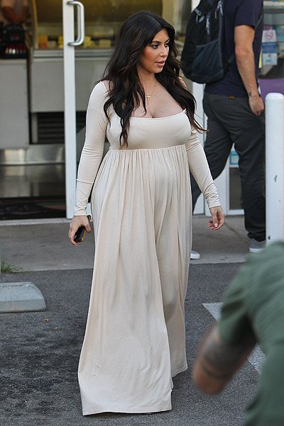 Ким Карадшьян во вемя беременности