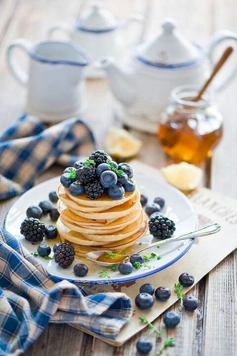 .Blueberry Pancakes #Recipe: 