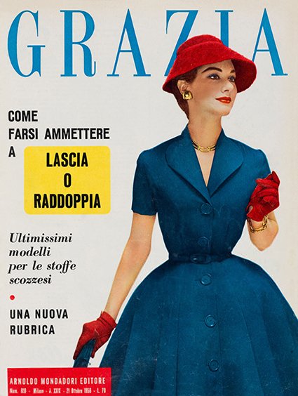 Обложка модного журнала, 1956 год