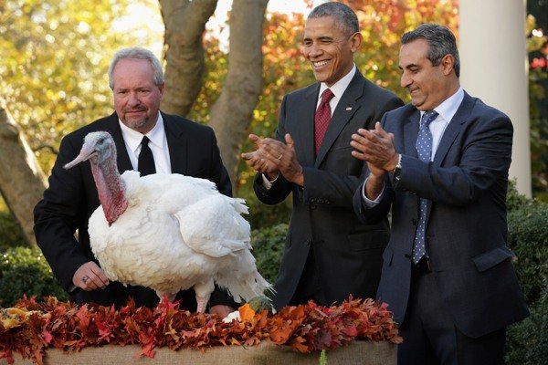 Барак Обама на Дне Благодарения