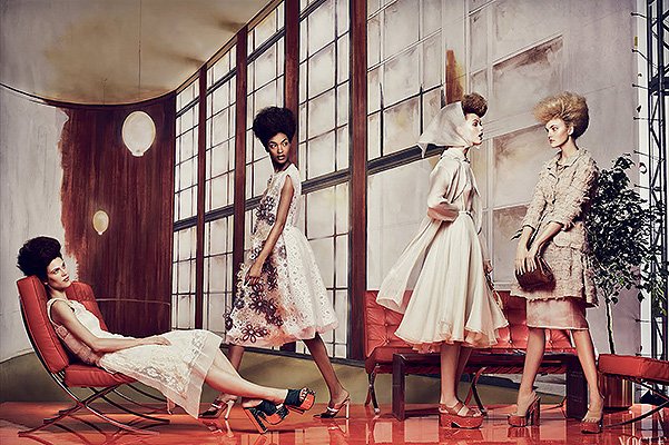 Фотосъемки, стилизованные Грейс Коддингтон для американского Vogue