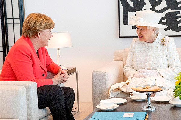 Ангела Меркель и Елизавета II