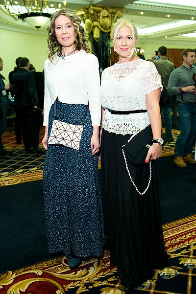 Екатерина Полозова и Екатерина Одинцова на дне рождения канала Fashion TV Russia