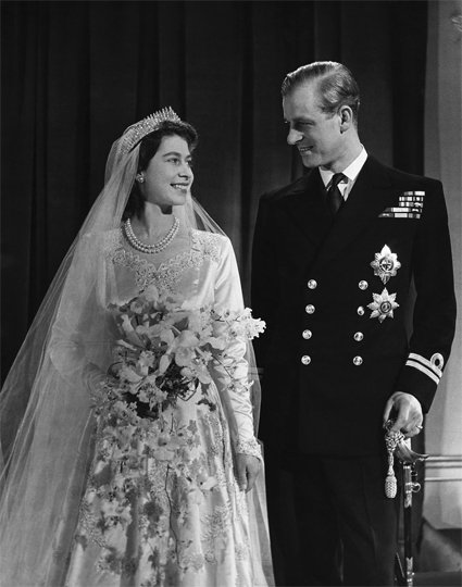 Свадьба принцессы (будущей королевы) Елизаветы и принца Филиппа, 1947 год