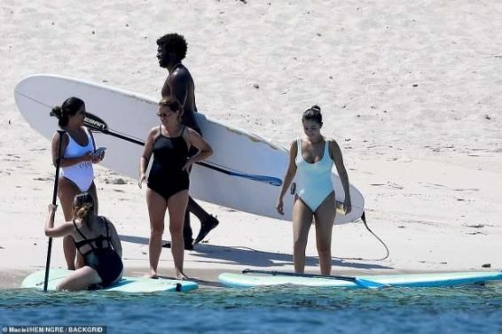 Selena Gomez â Wear White Swimsuit at a Beach in Punta Mita â Mexico-10