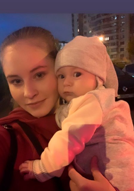 Юлия Липницкая с дочерью Каталиной