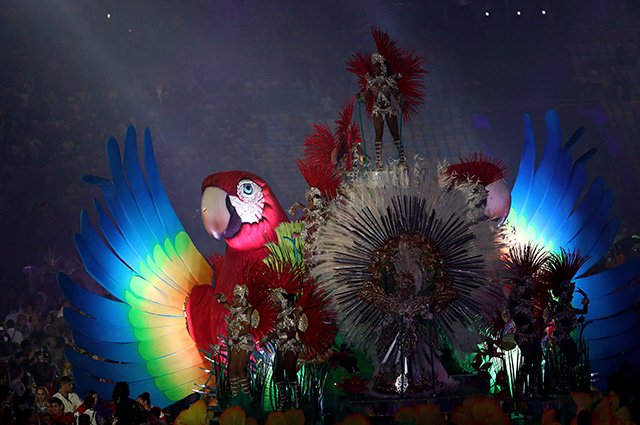 Церемония закрытия Олимпиады в Рио-де-Жанейро